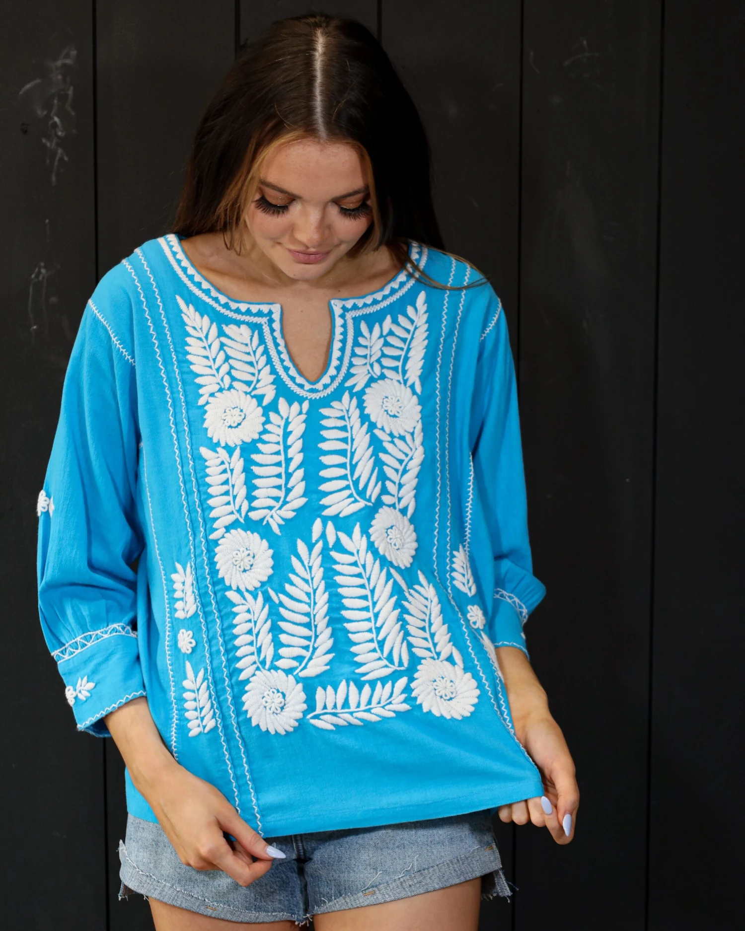 LONGSLEEVE EMBROIDERED BLOUSE - Image 8