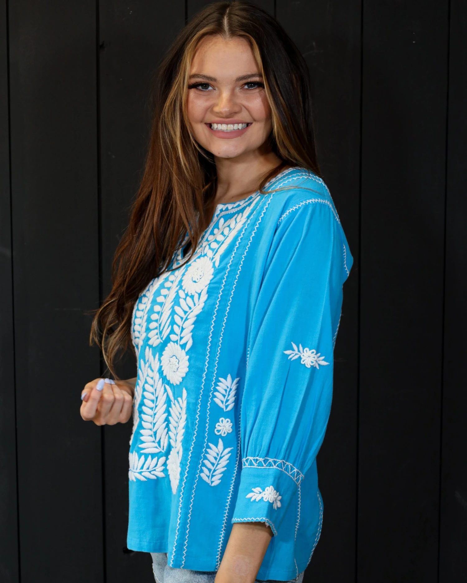 LONGSLEEVE EMBROIDERED BLOUSE - Image 5