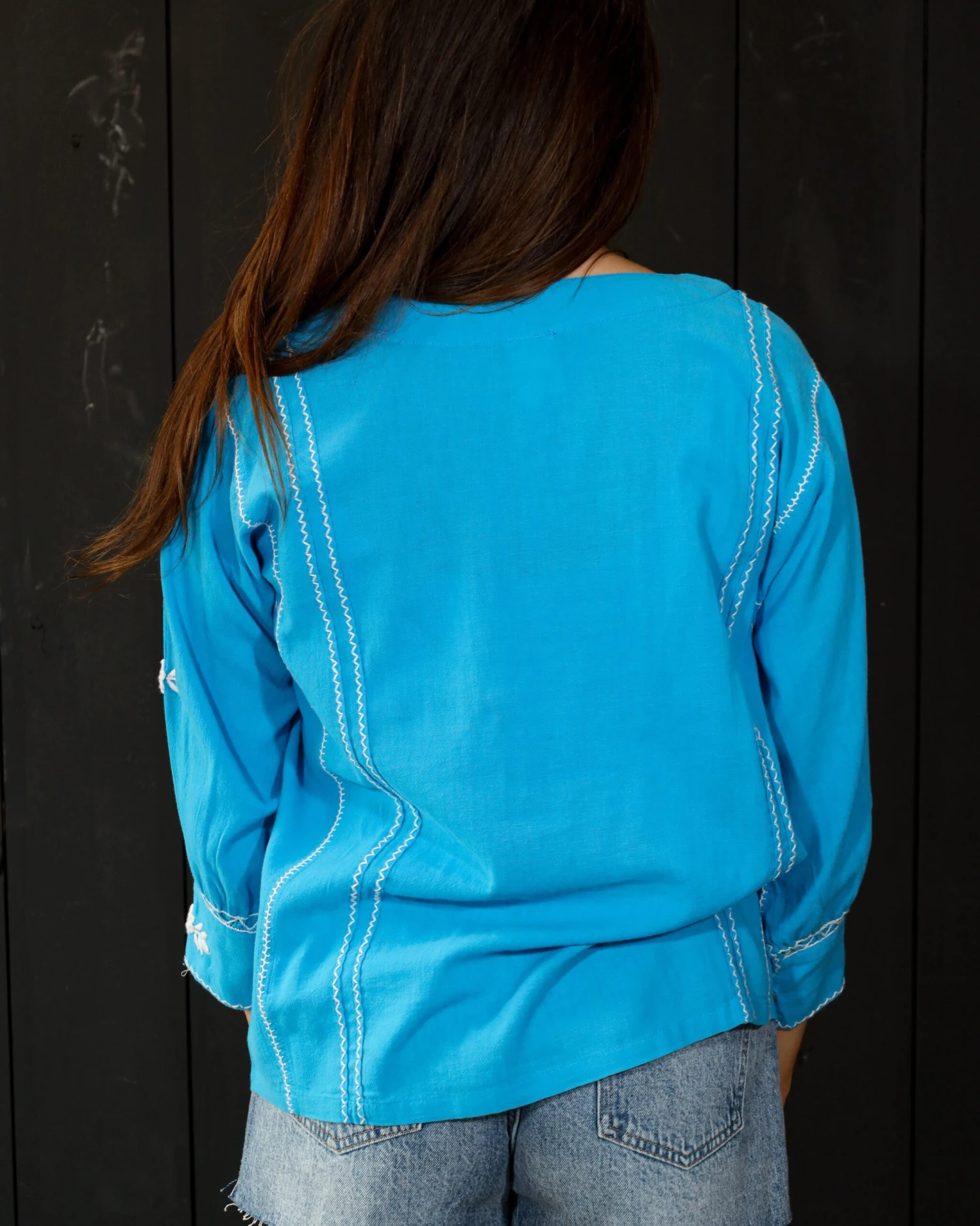 LONGSLEEVE EMBROIDERED BLOUSE - Image 9