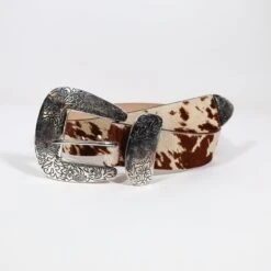 COWHIDE PRINT XL BUCKLE