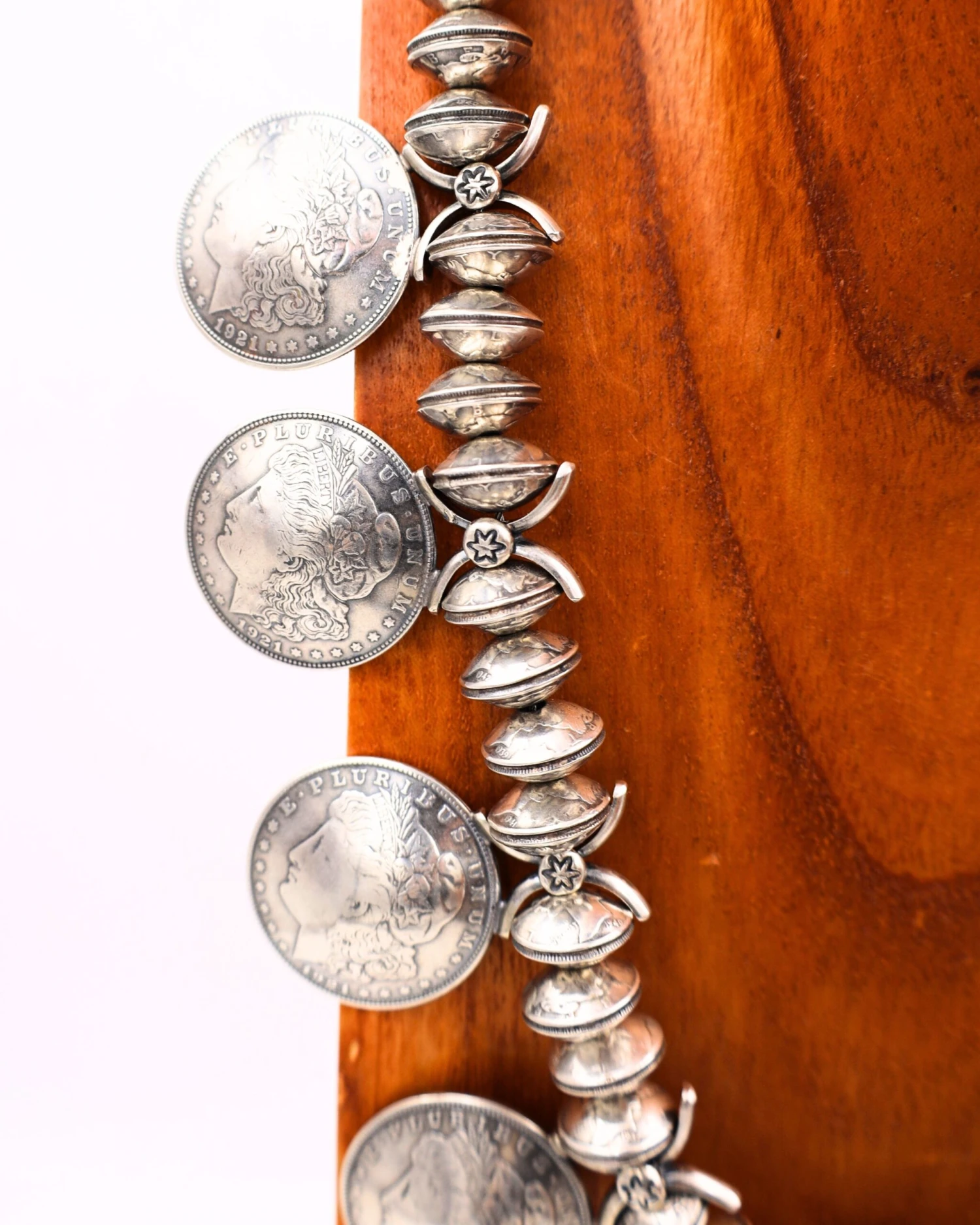 LARGE TURQUOISE NAJA & COINS NECKLACE - Image 5