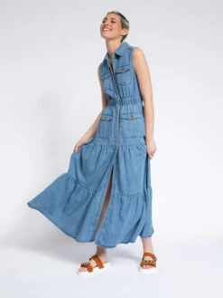 SMF BUTTON POCKETS DRESS