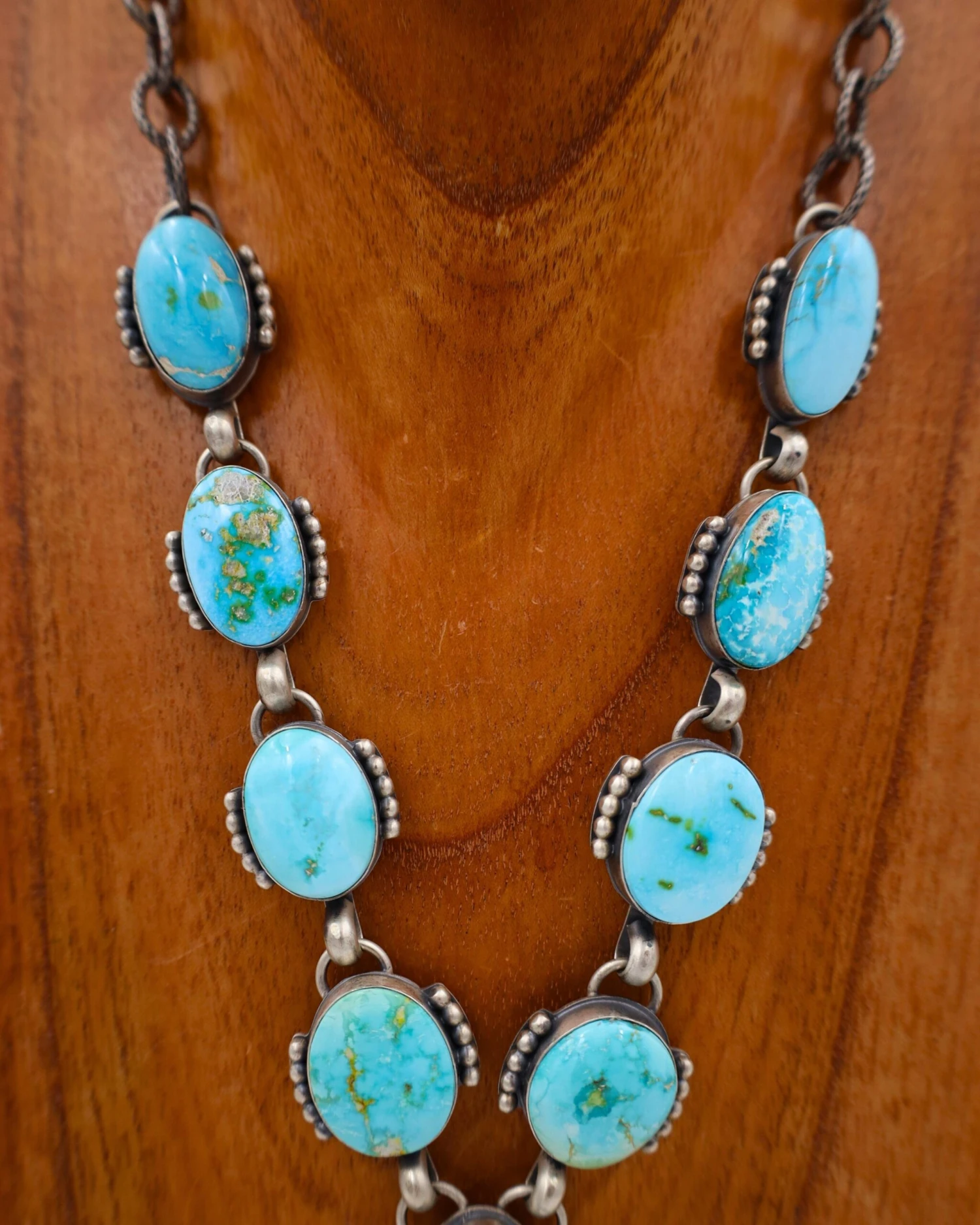 LARGE TURQUOISE STAR CROSS NECKLACE - Image 4