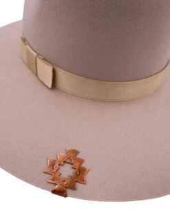 THE WINGED HEART SANTA FE COPPER STAMPED HAT CLIP