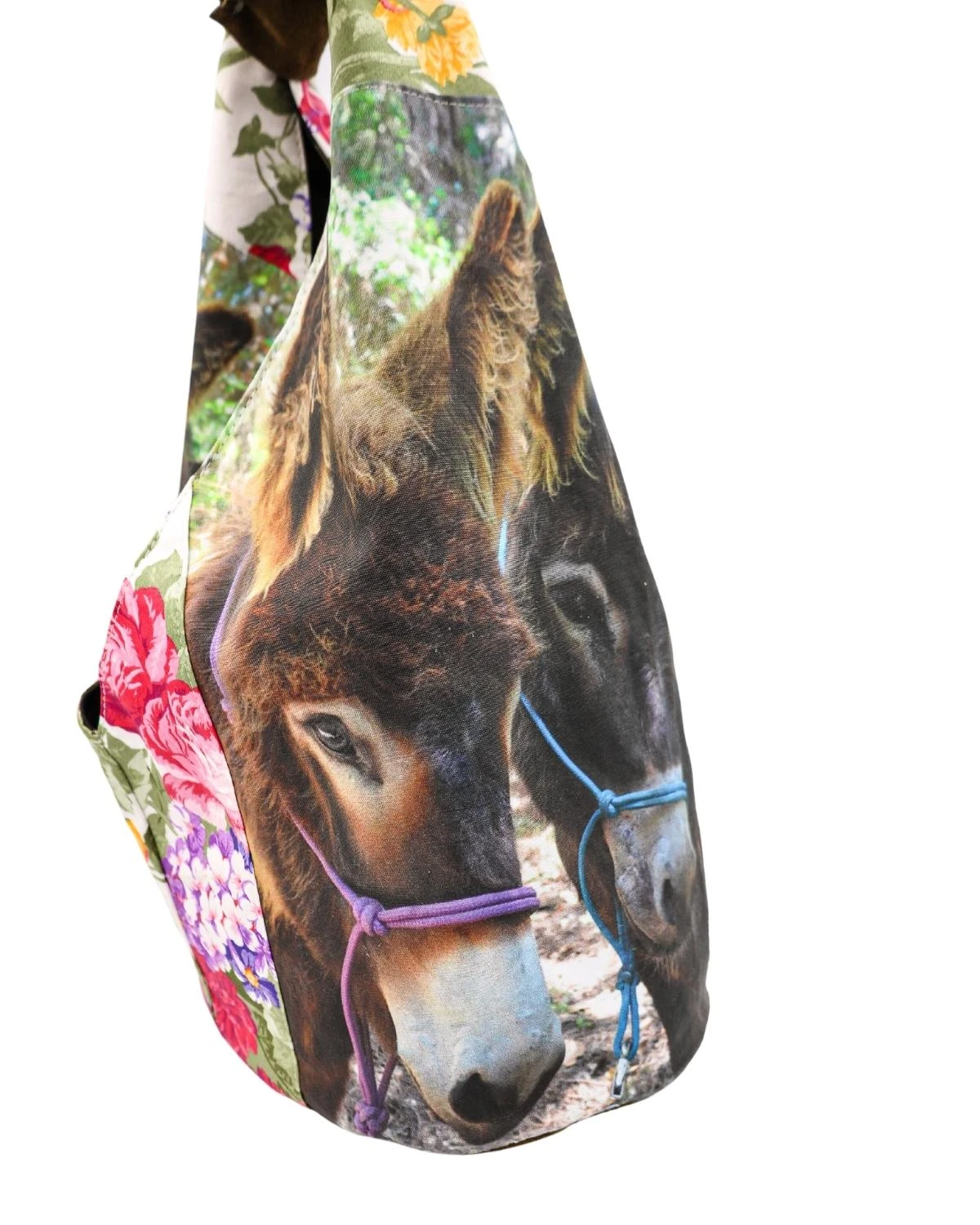 Totem Salvaged Two Donkeys Hobo Bag - Image 2