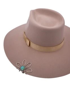 THE WINGED HEART GREEN TURQUOISE BRIM BLOOM CLIP