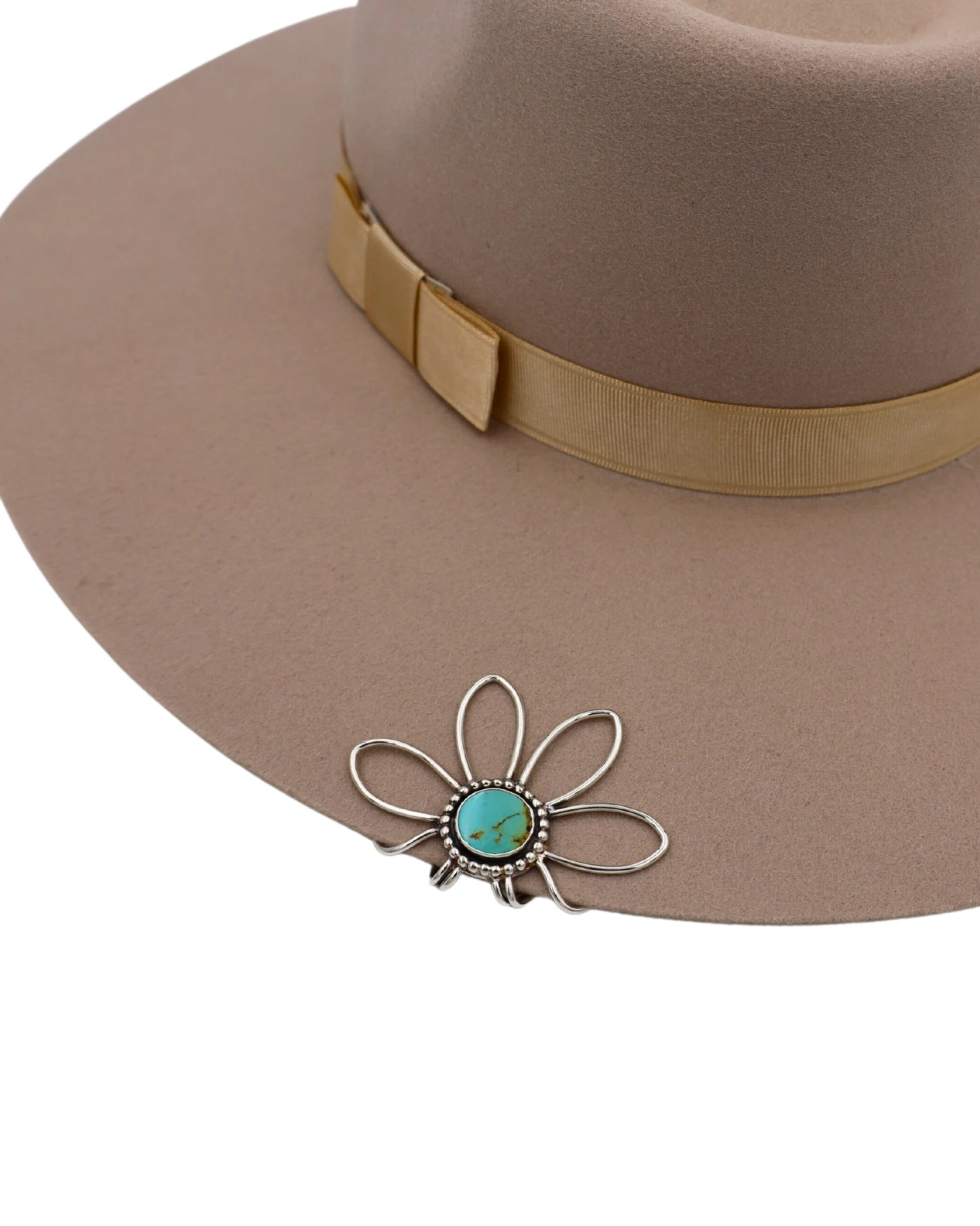 THE WINGED HEART GREEN TURQUOISE BRIM BLOOM CLIP - Image 3