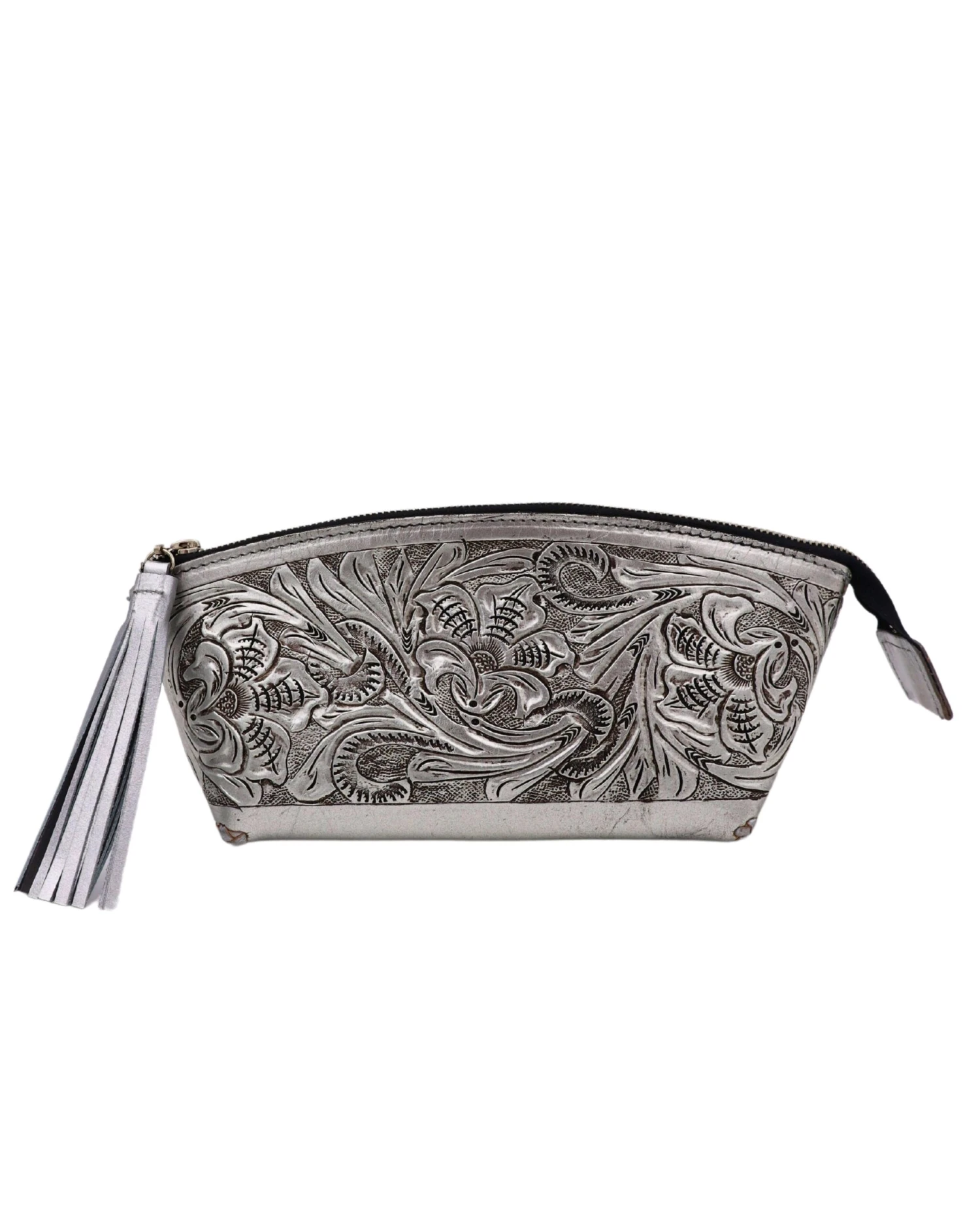 QUE CHULA CHICA SILVER COSMETIC BAG
