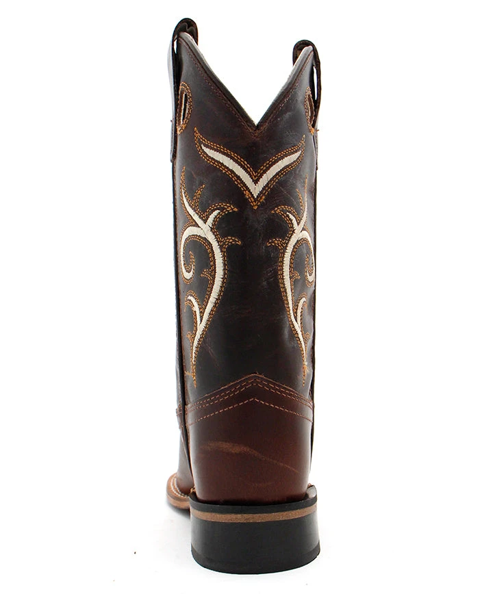 Old West Children's Carona Calf Dark Brown Boot - Image 2