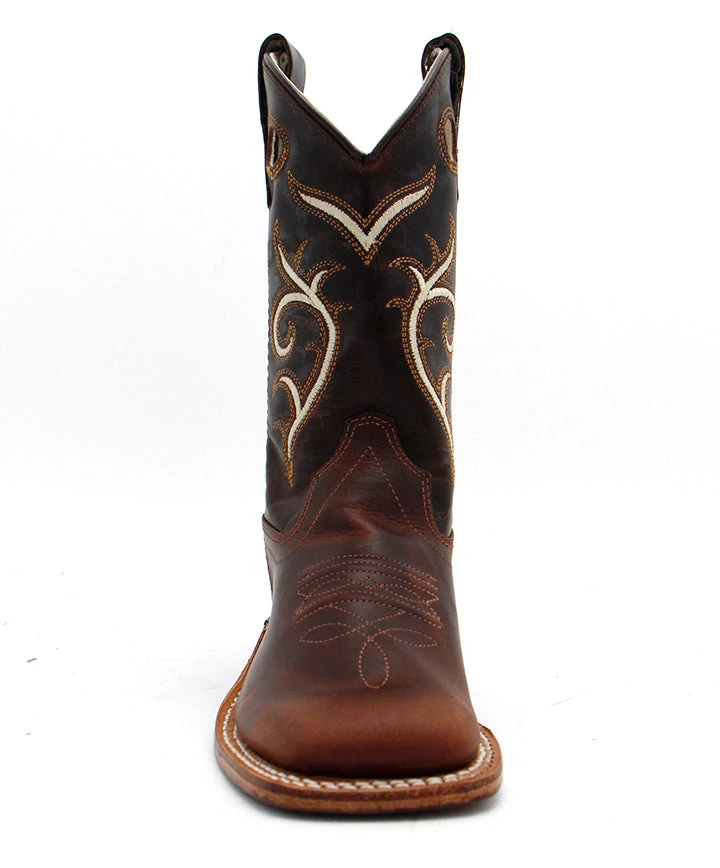 Old West Children's Carona Calf Dark Brown Boot - Image 3