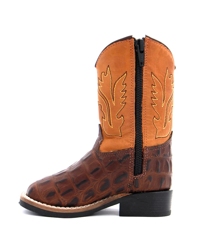 Old West Toddler Gator Print Boot - Image 4
