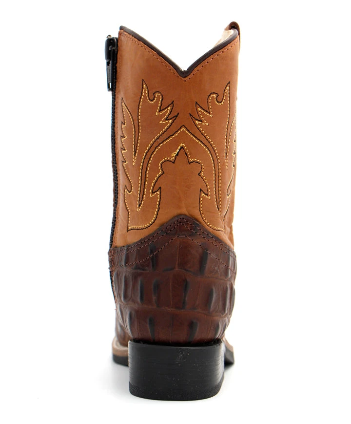 Old West Toddler Gator Print Boot - Image 5