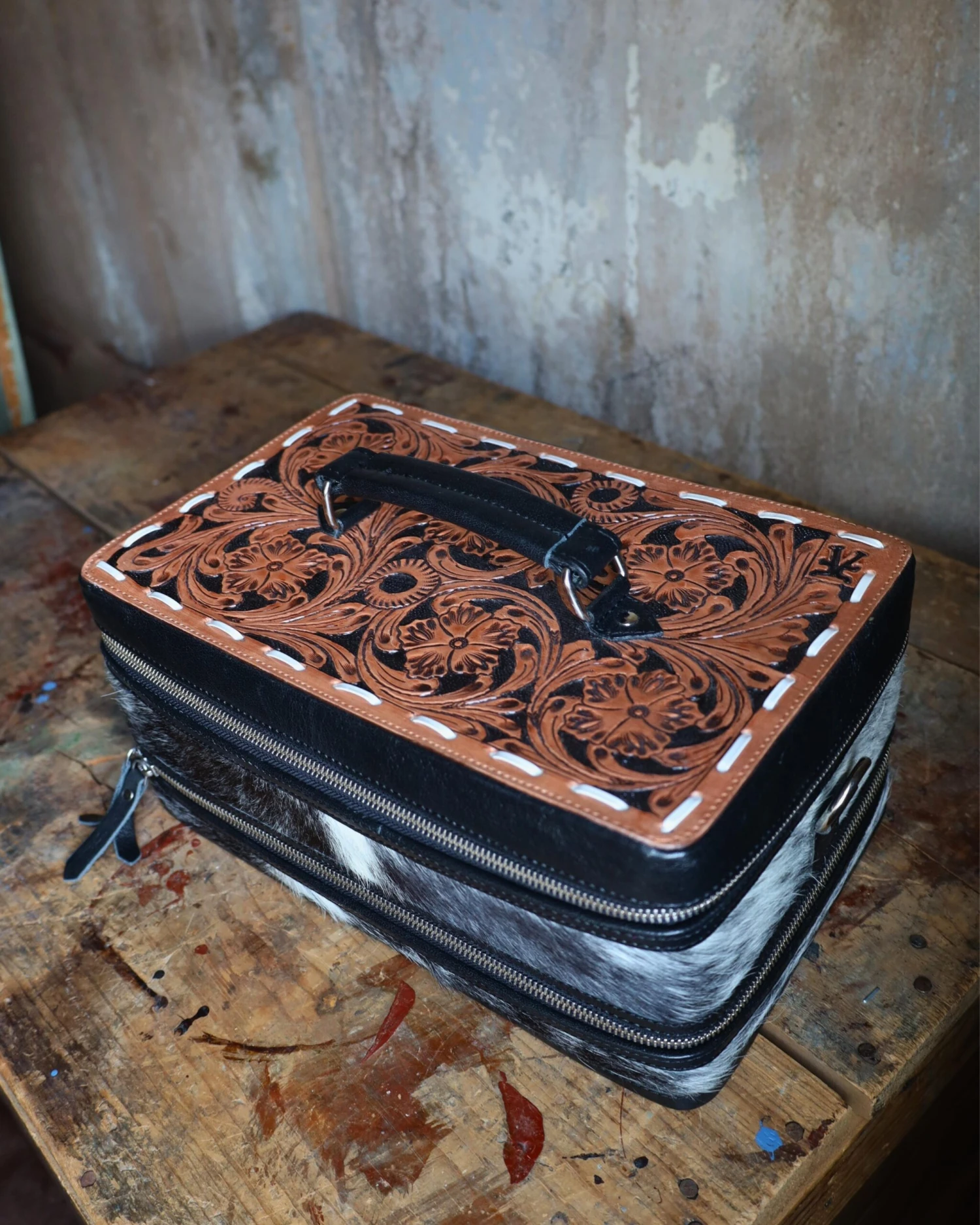 VINTAGE COWGIRL CASES JEWELRY DOUBLE DECKER CASE - Image 6