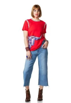 DOUBLE D RANCHWEAR MOON-N-COW TOP