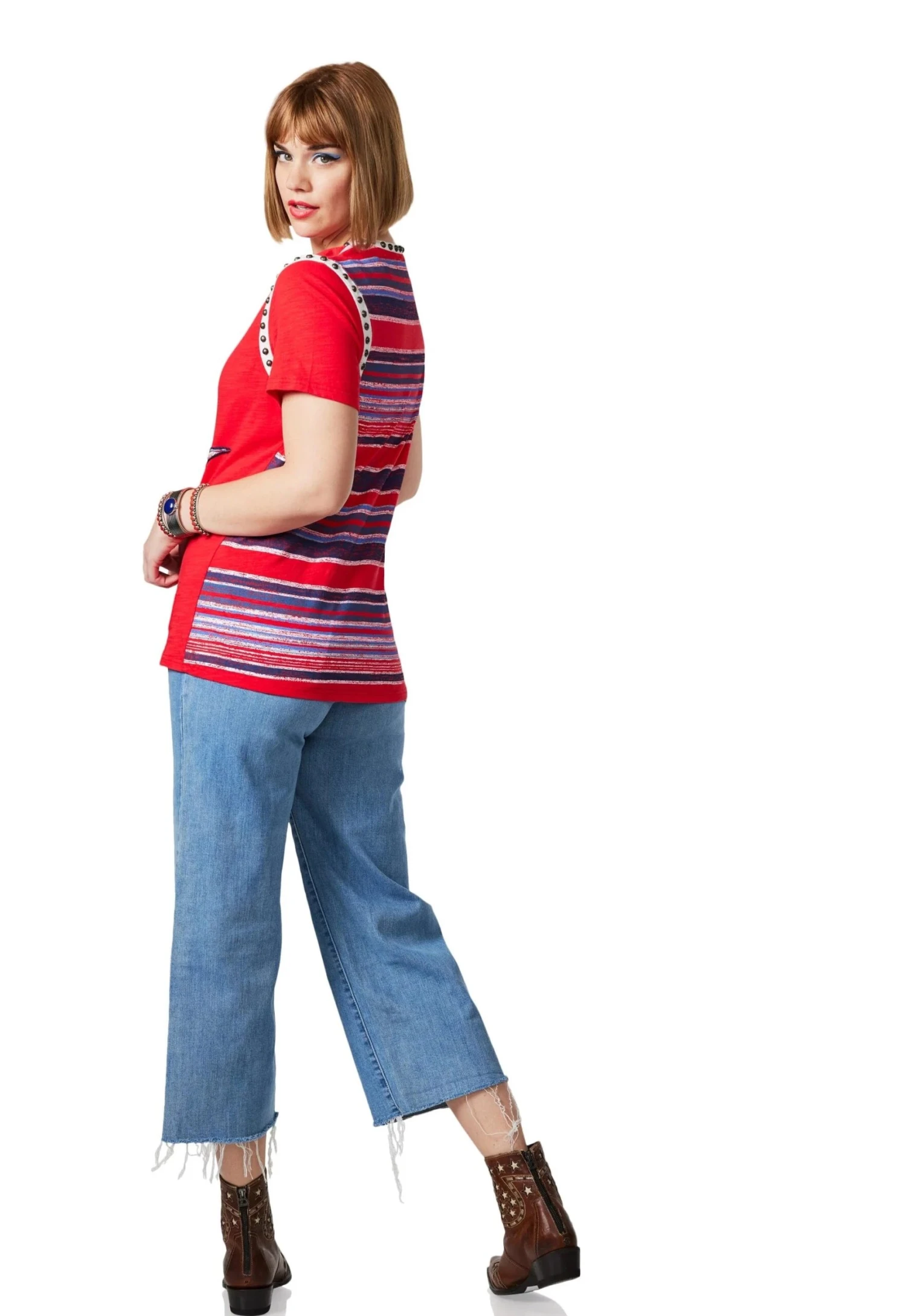 DOUBLE D RANCHWEAR MOON-N-COW TOP - Image 2