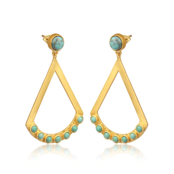 CHRISTINA GREENE TURQUOISE DROP EARRING - Image 2