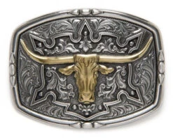 GOLD LONGHORN BUCKLE