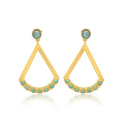 CHRISTINA GREENE TURQUOISE DROP EARRING