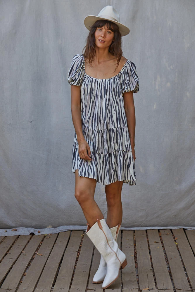 BY TOGETHER PRINT MINI DRESS - Image 3