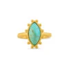 CHRISTINA GREENE TURQUOISE NORTH STAR RING
