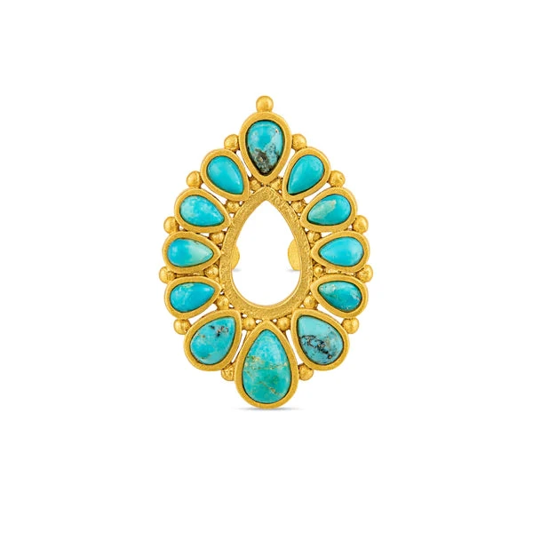 CHRISTINA GREENE TURQUOISE ZION RING