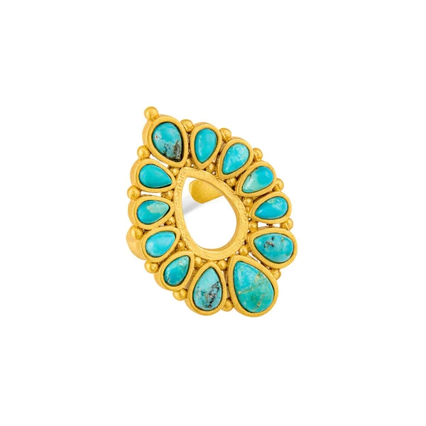 CHRISTINA GREENE TURQUOISE ZION RING - Image 2