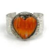 RICHARD SCHMIDT LARGE SPINY OYSTER HEART CUFF