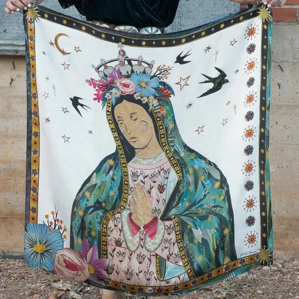 LADY OF GUADALUPE 35X35 SCARF BY DOLAN GEIMAN - Image 2