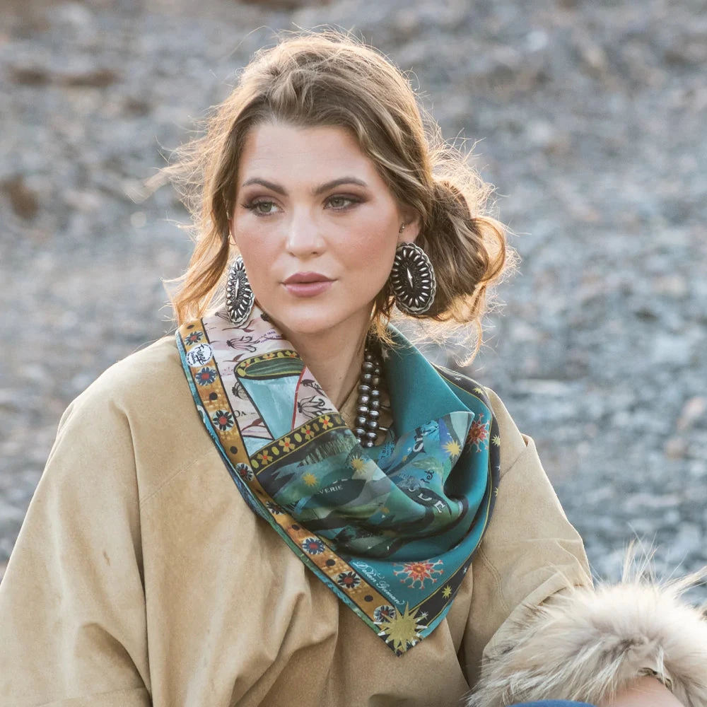 LADY OF GUADALUPE 35X35 SCARF BY DOLAN GEIMAN - Image 3