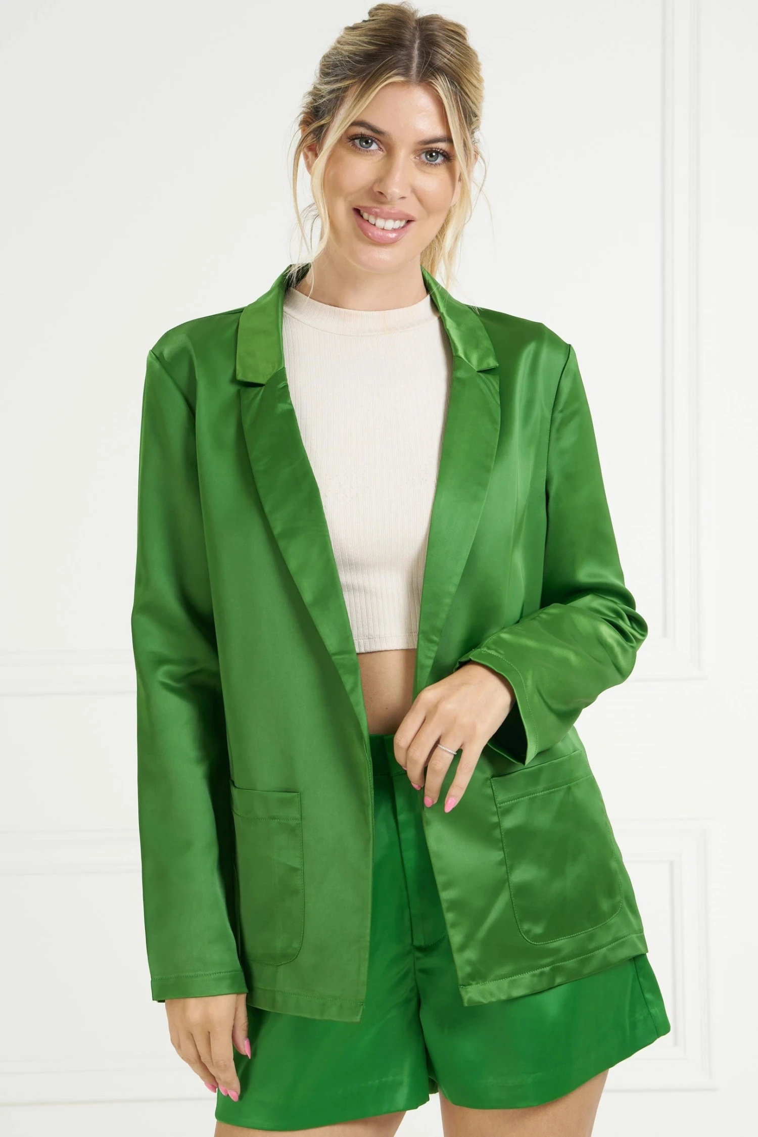 Glam Front Pocket Blazer