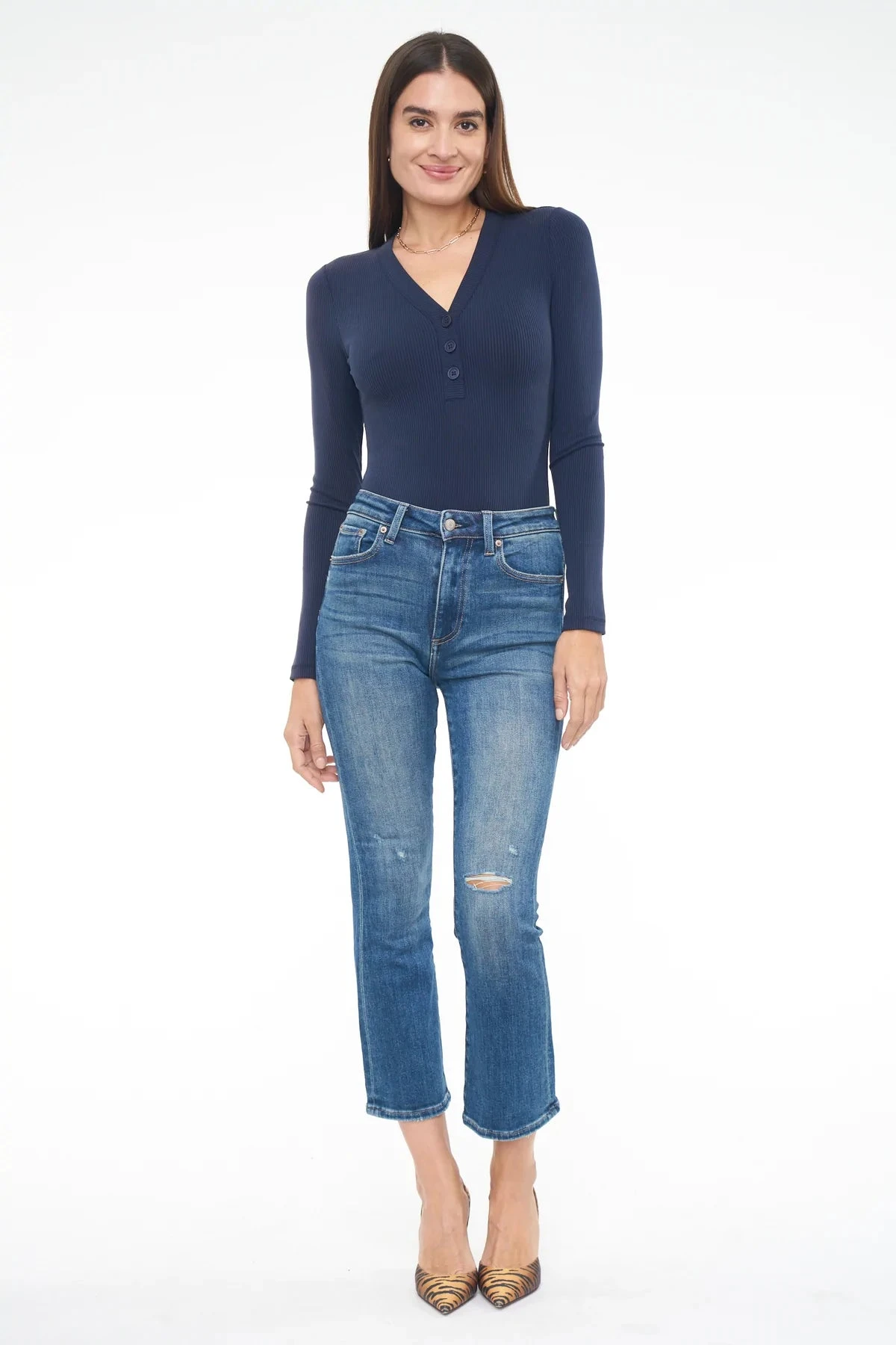 PISTOLA WOMEN'S LENNON HIGH RISE CROP BOOT - PLAZA DISTRESSED - Image 2