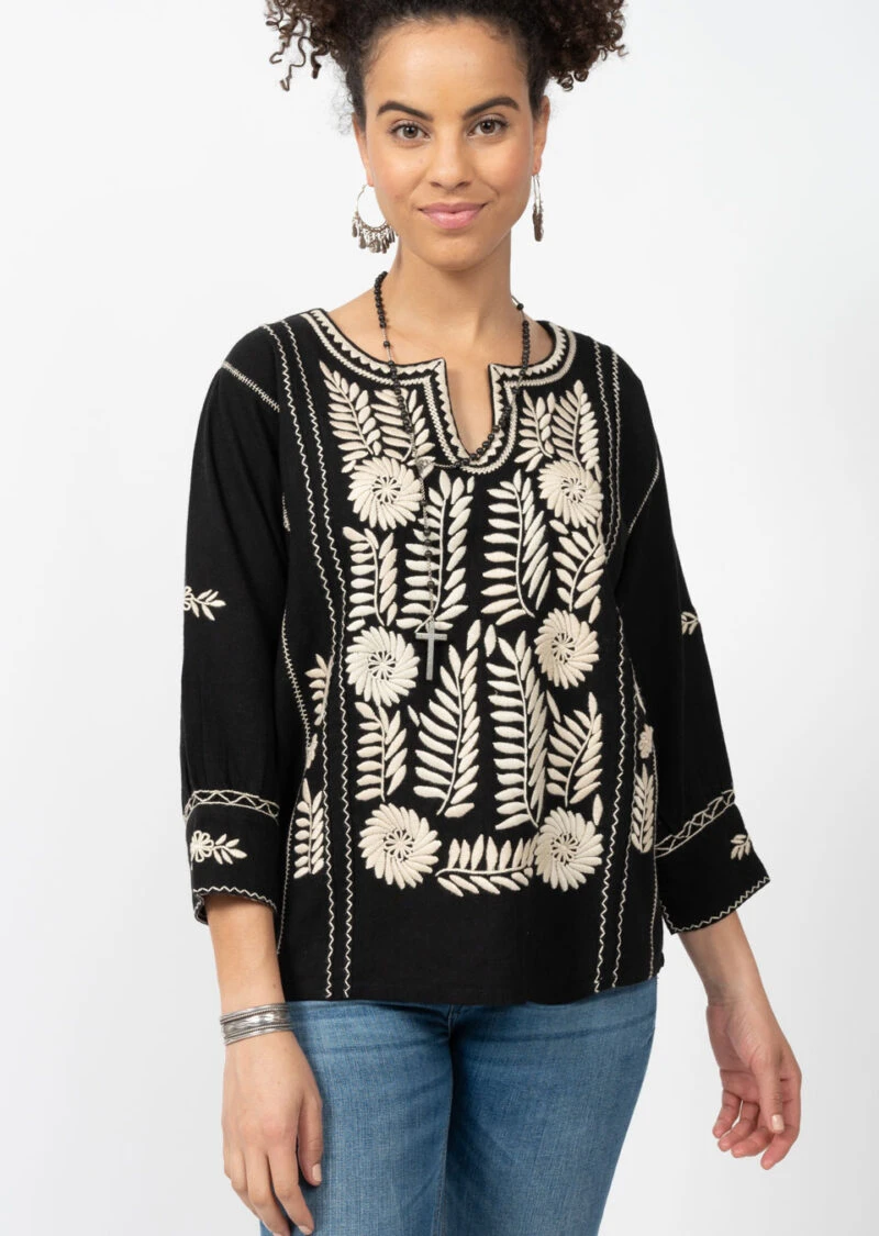 LONGSLEEVE EMBROIDERED BLOUSE - Image 3