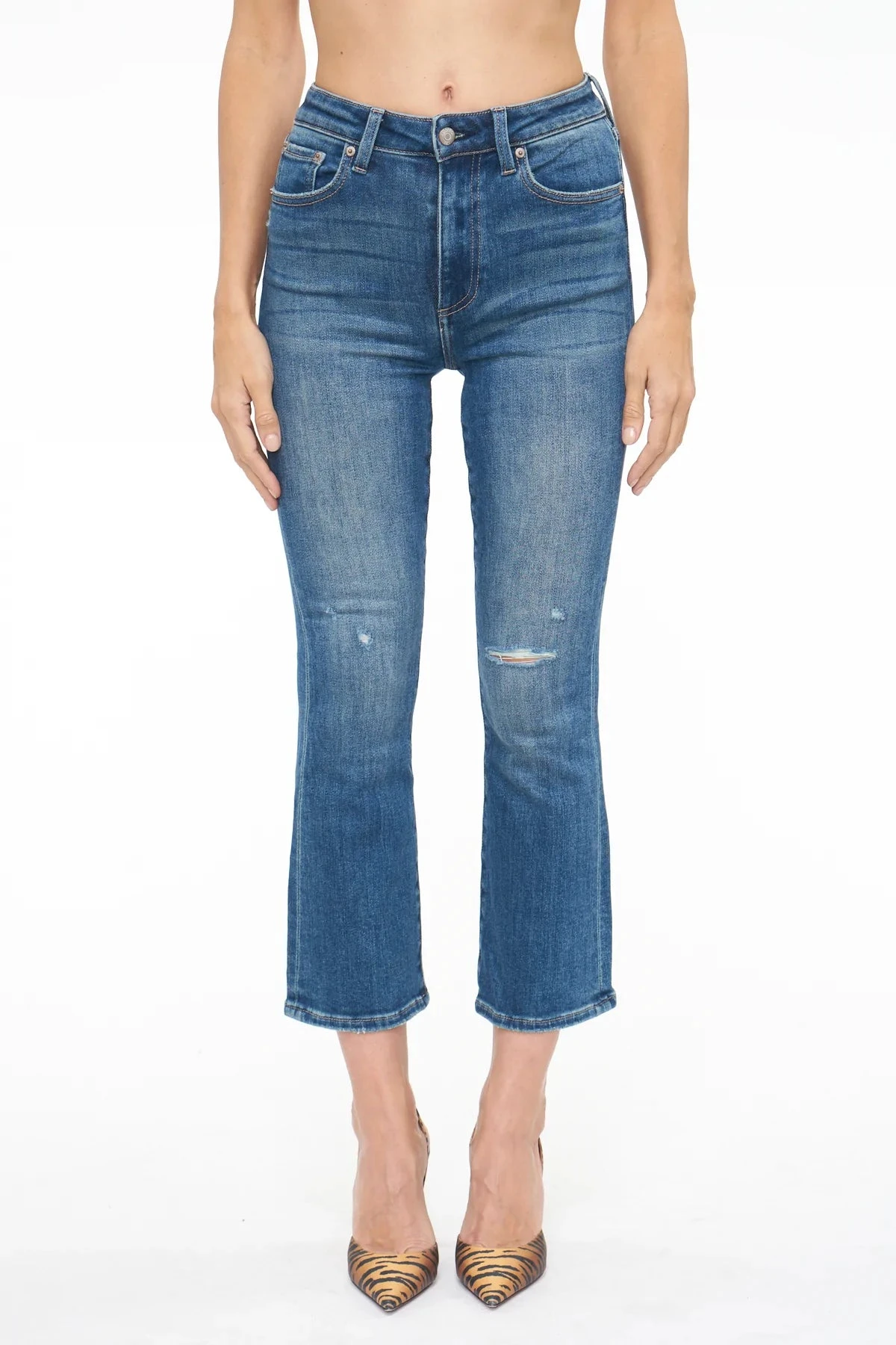 PISTOLA WOMEN'S LENNON HIGH RISE CROP BOOT - PLAZA DISTRESSED