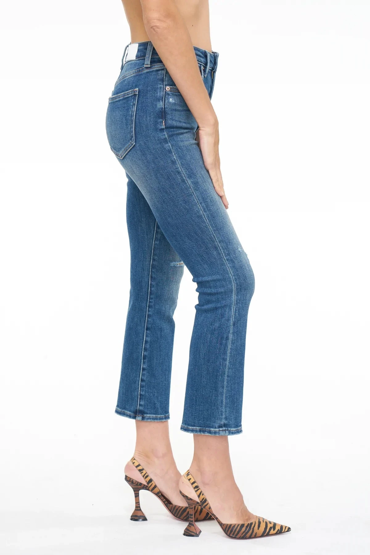 PISTOLA WOMEN'S LENNON HIGH RISE CROP BOOT - PLAZA DISTRESSED - Image 3