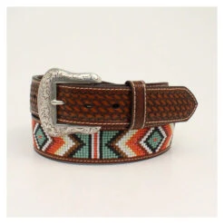 Nocona Men's Diamond Basket Weaved Belt