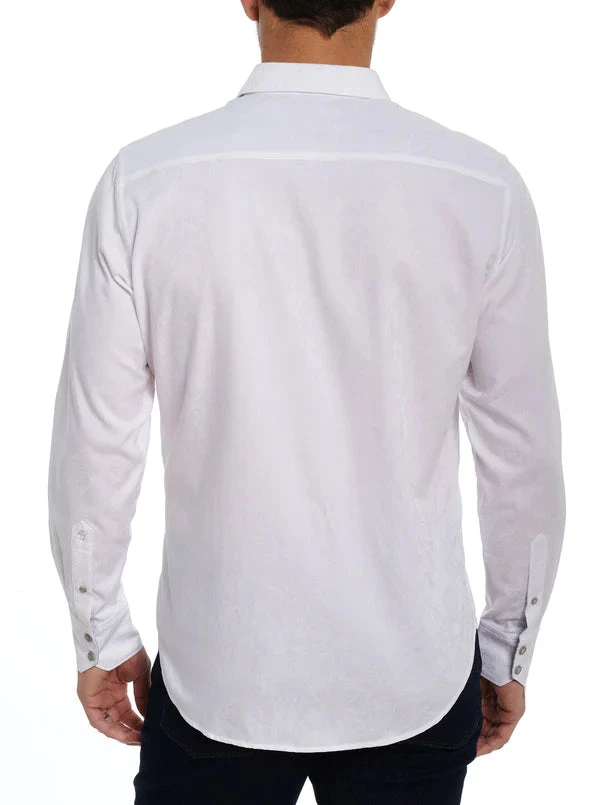 ROBERT GRAHAM HIGHLAND LONG SLEEVE WOVEN SHIRT- WHITE - Image 3
