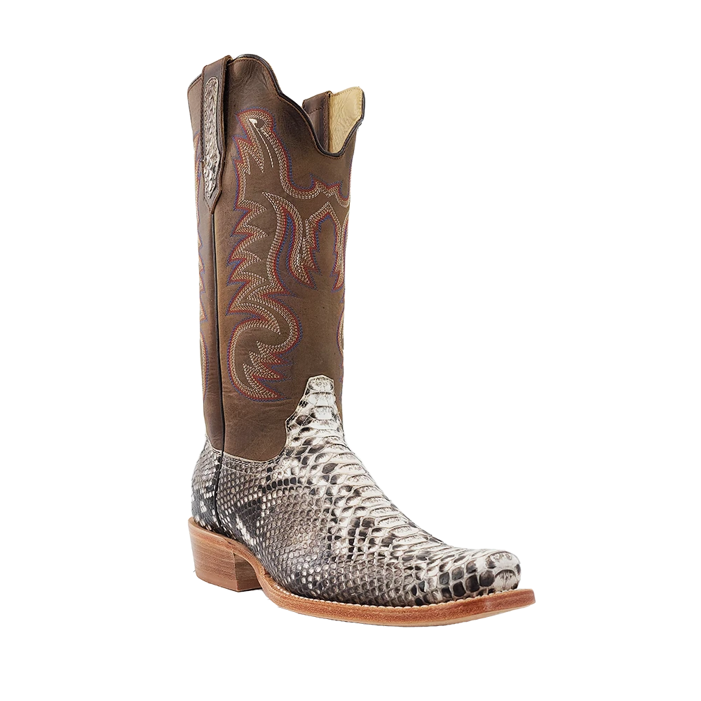 R. WATSON MEN’S PYTHON NATURAL BOOT