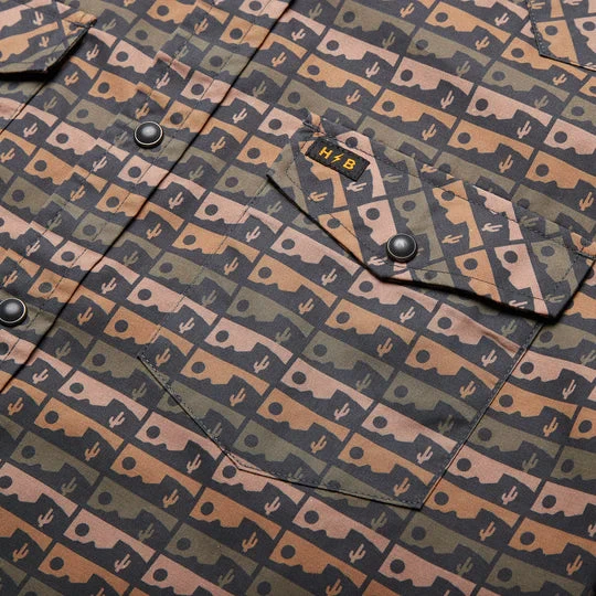 HOWLER MEN'S H Bar B Snapshirt- ANTIQUE BLACK - Image 3