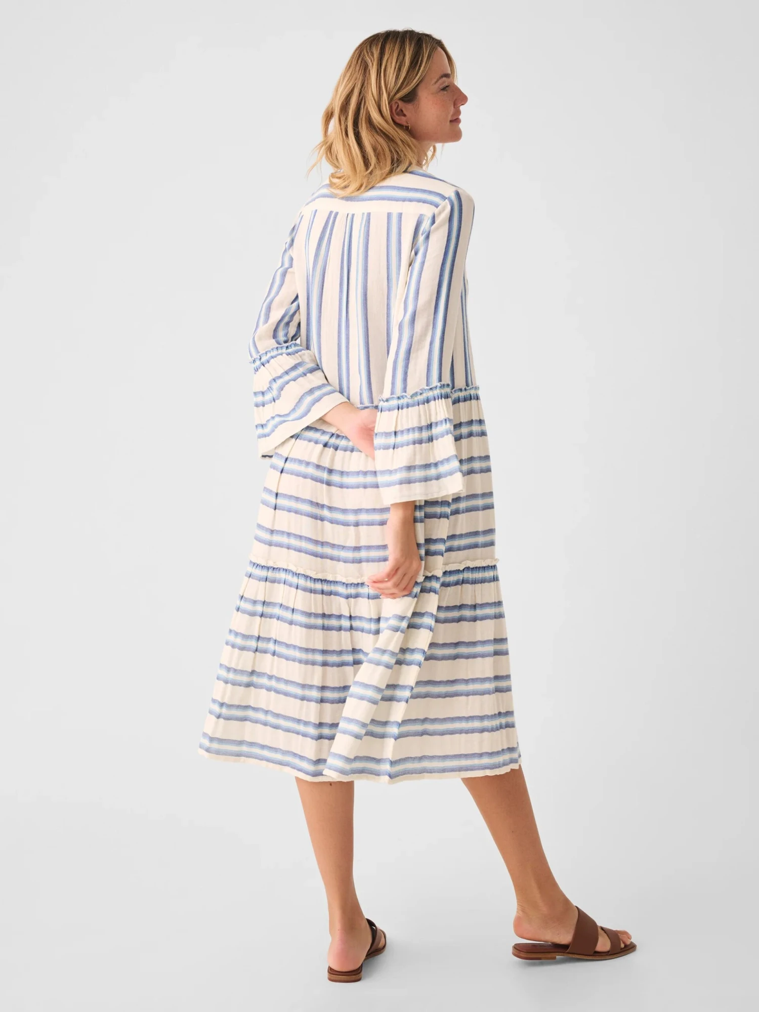 Faherty Dream Cotton Gauze Vida Midi Dress - Image 2