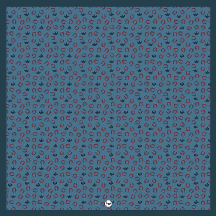 HORSESHOE AND AGAVE POCKET SQUARE