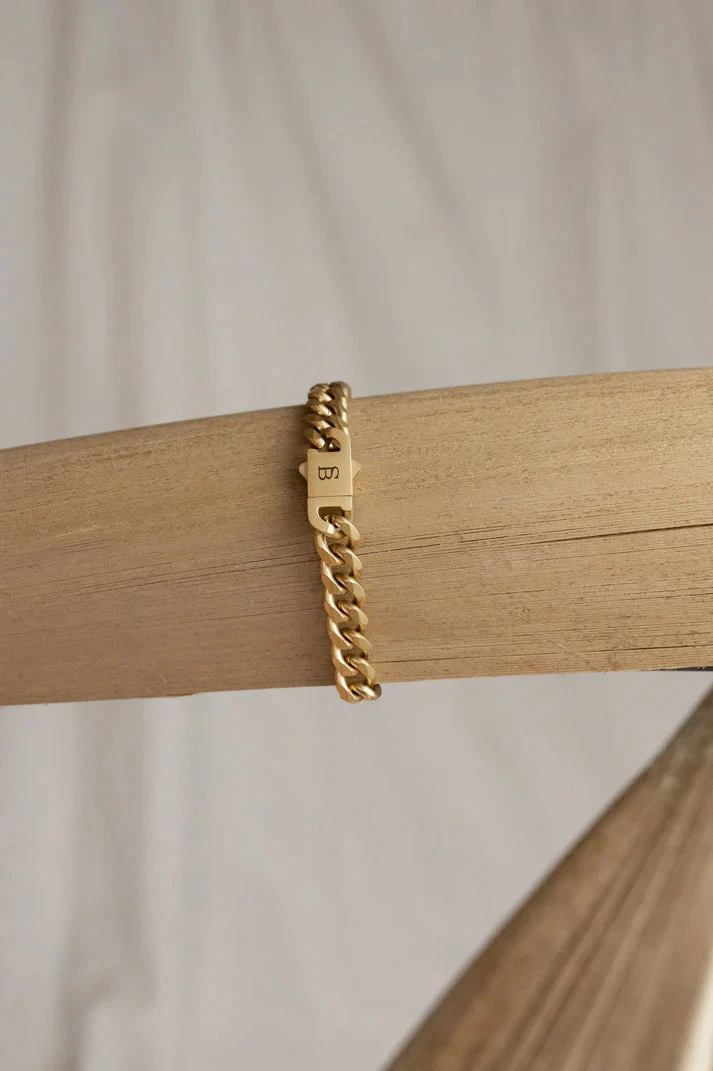 Valence Vic Bracelet- Matt Gold - Image 3