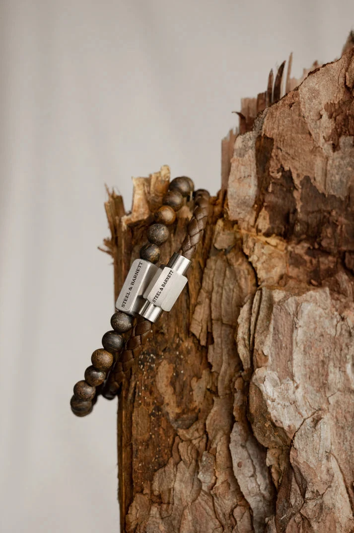 Luke Landon Bracelet- Brown | Silver - Image 2