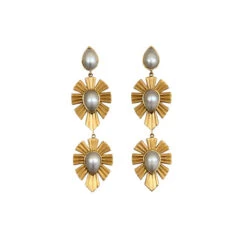 CHRISTINA GREENE ROYAL RADIANCE PEARL EARRING