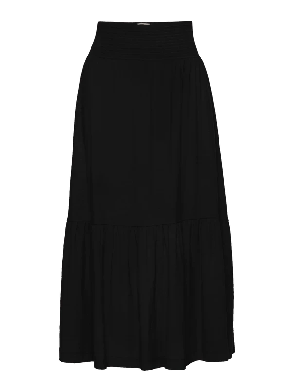 NATION YASMINE MIDI SKIRT- JET BLACK - Image 7