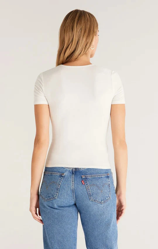 Z SUPPLY TABBY TWIST TOP- SANDSTONE - Image 5