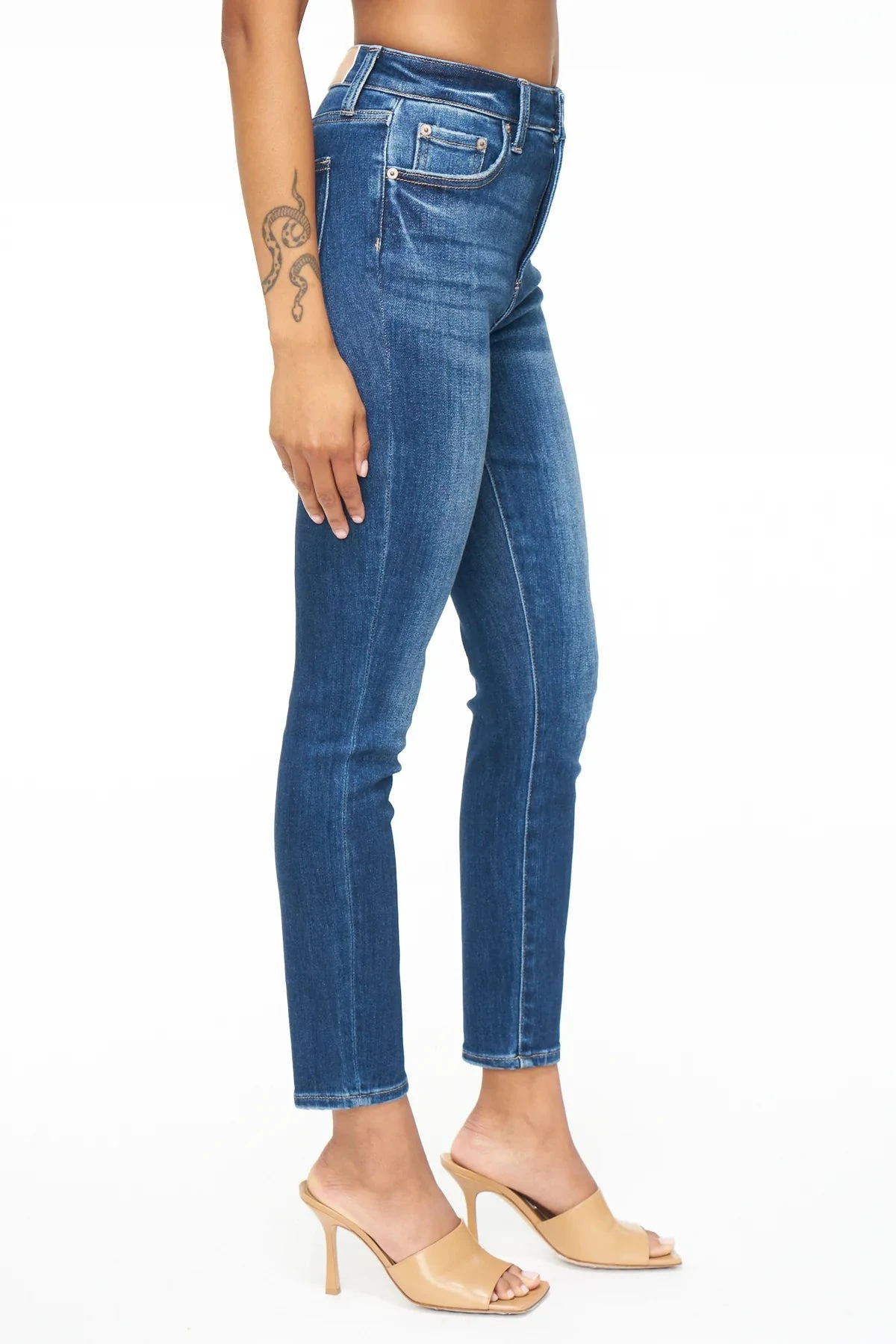 PISTOLA WOMEN'S ALINE HIGH RISE SKINNY CROP - LINCOLN - Image 3