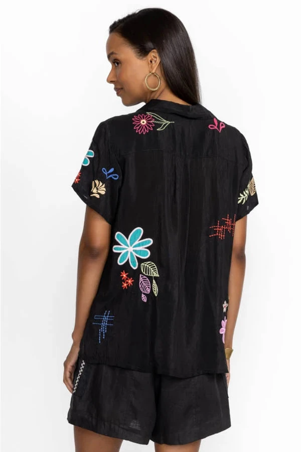 JOHNNY WAS KIKI APPLIQUE BLOUSE - Image 3