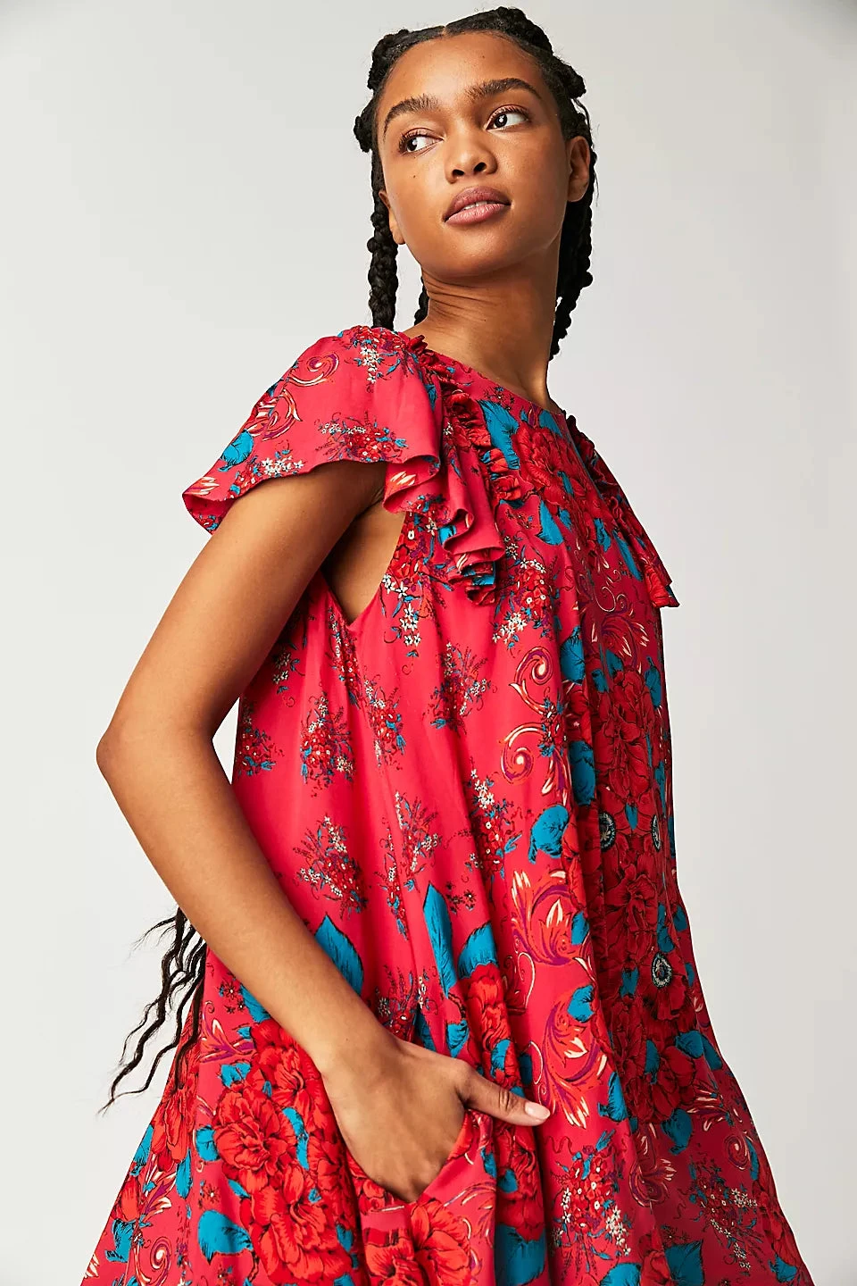 FREE PEOPLE YARA PRINTED MINI DRESS - Image 3