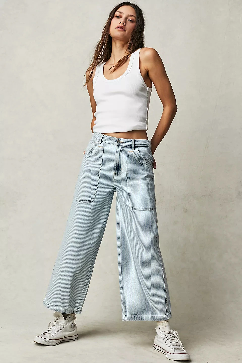 FREE PEOPLE PIPER MIDRISE CROP WIDE PANT