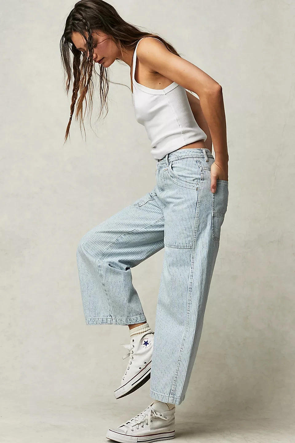 FREE PEOPLE PIPER MIDRISE CROP WIDE PANT - Image 3